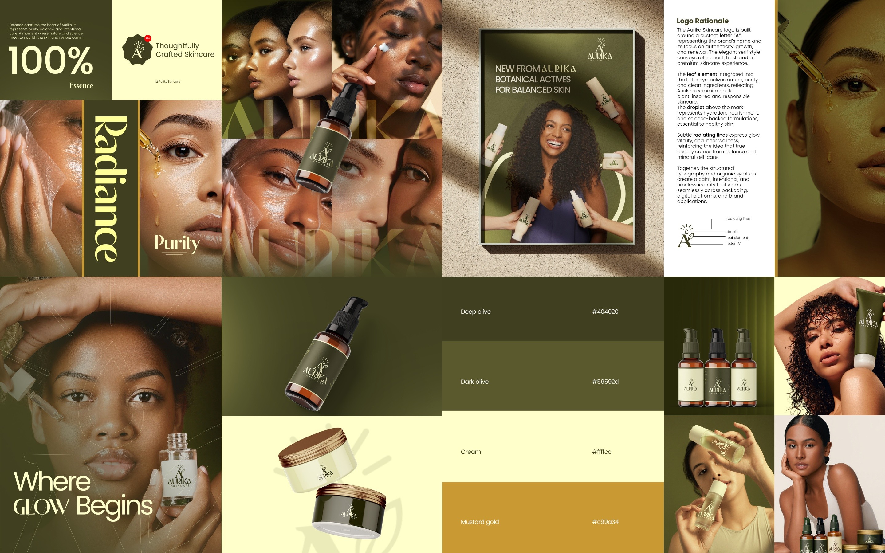 Aurika Skincare brand assets