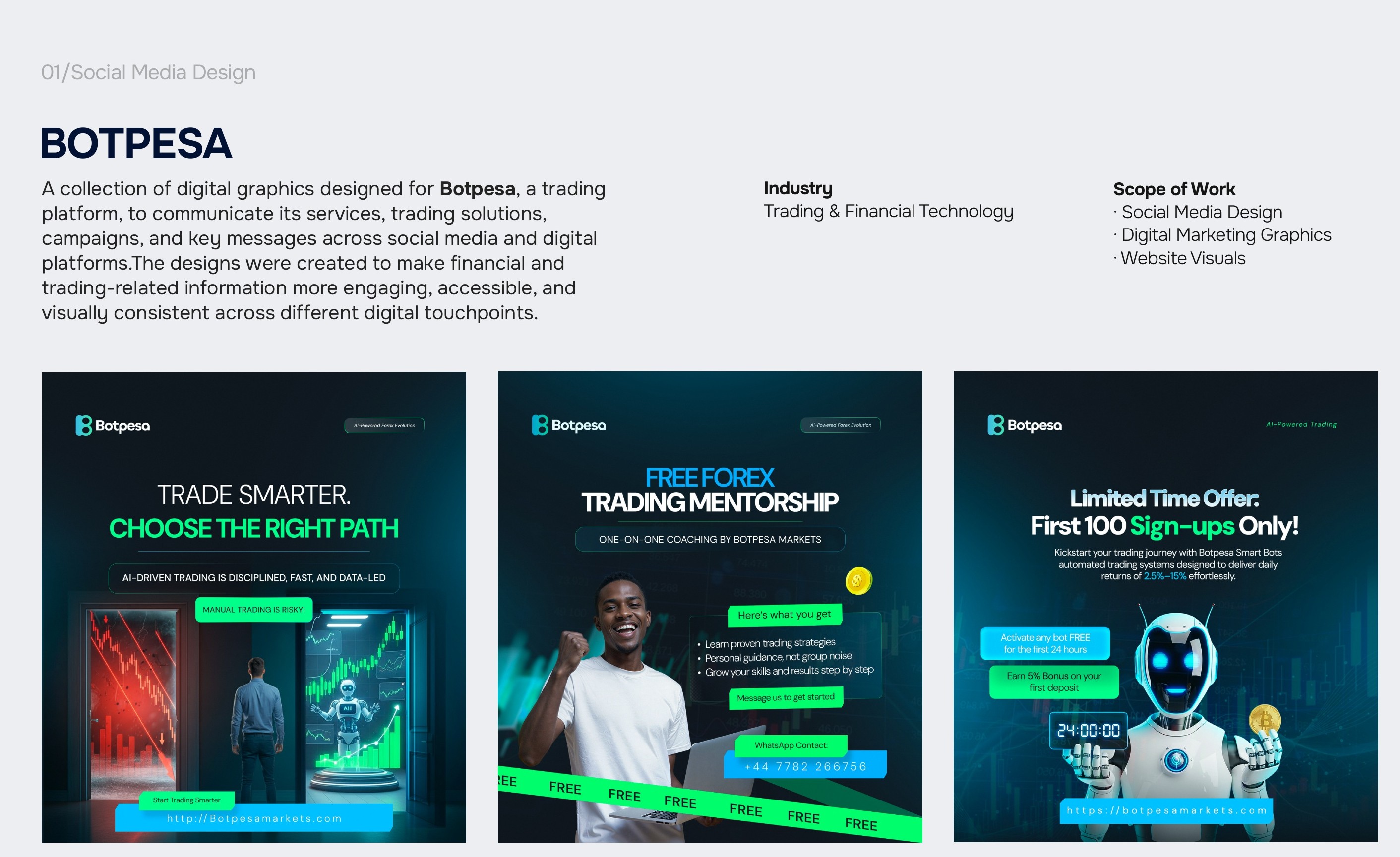 Botpesa social media design case study