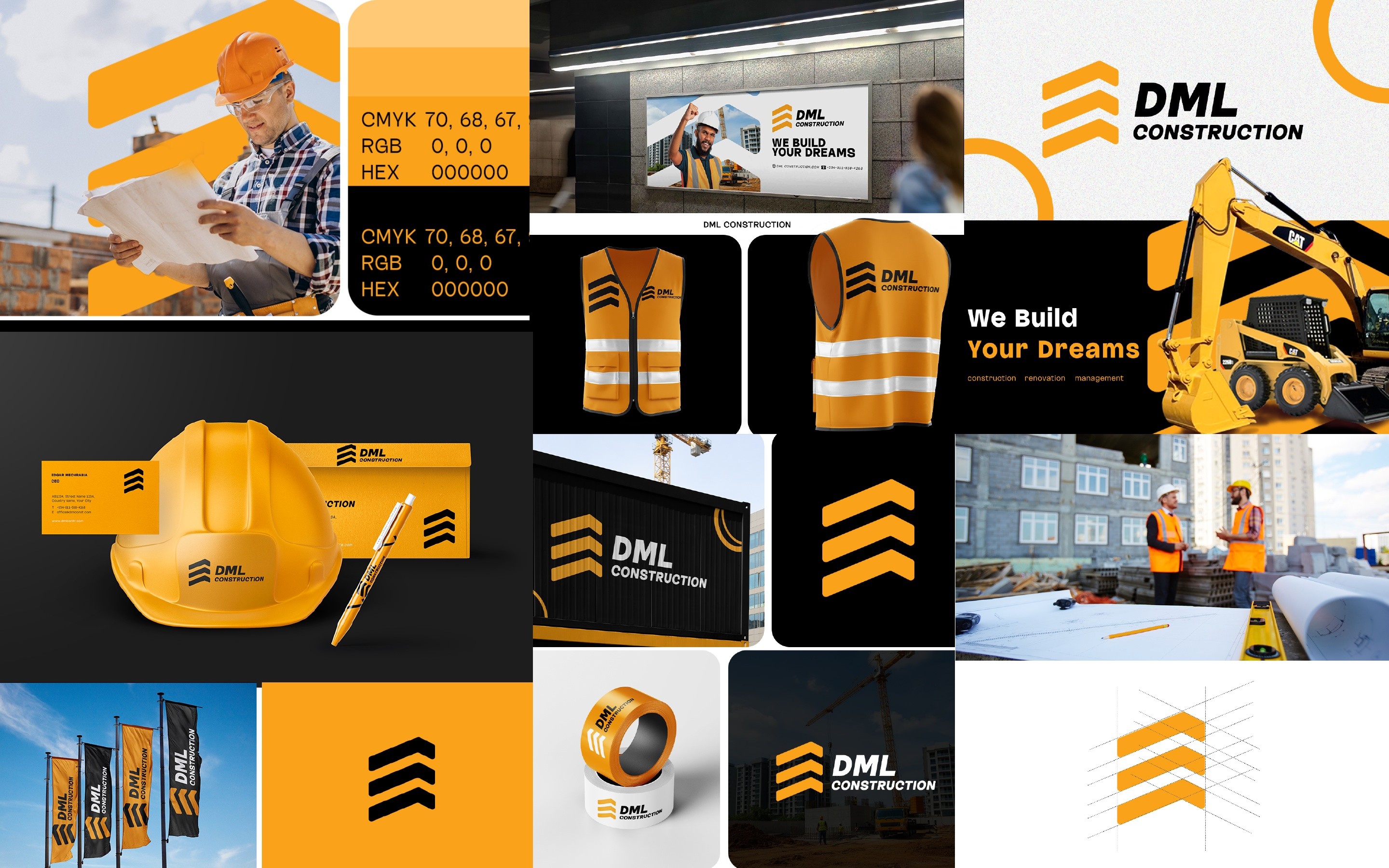 DML Construction brand assets